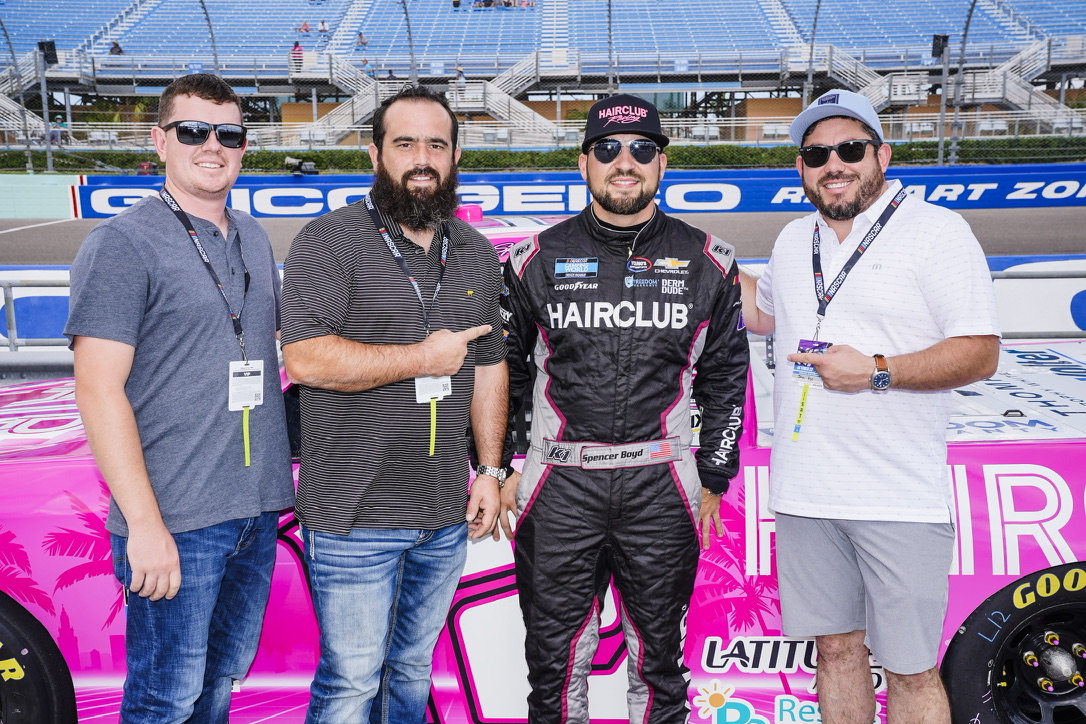ACS team with NASCAR driver Spencer Boyd
